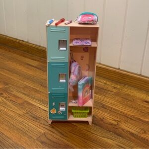Our Generation American Girl Deluxe School Locker Set Student Class Accessories